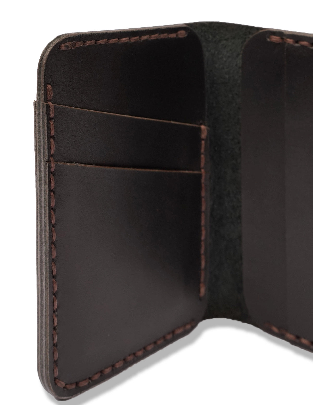 Men’s Dark Brown Leather Wallet – Slim Bifold