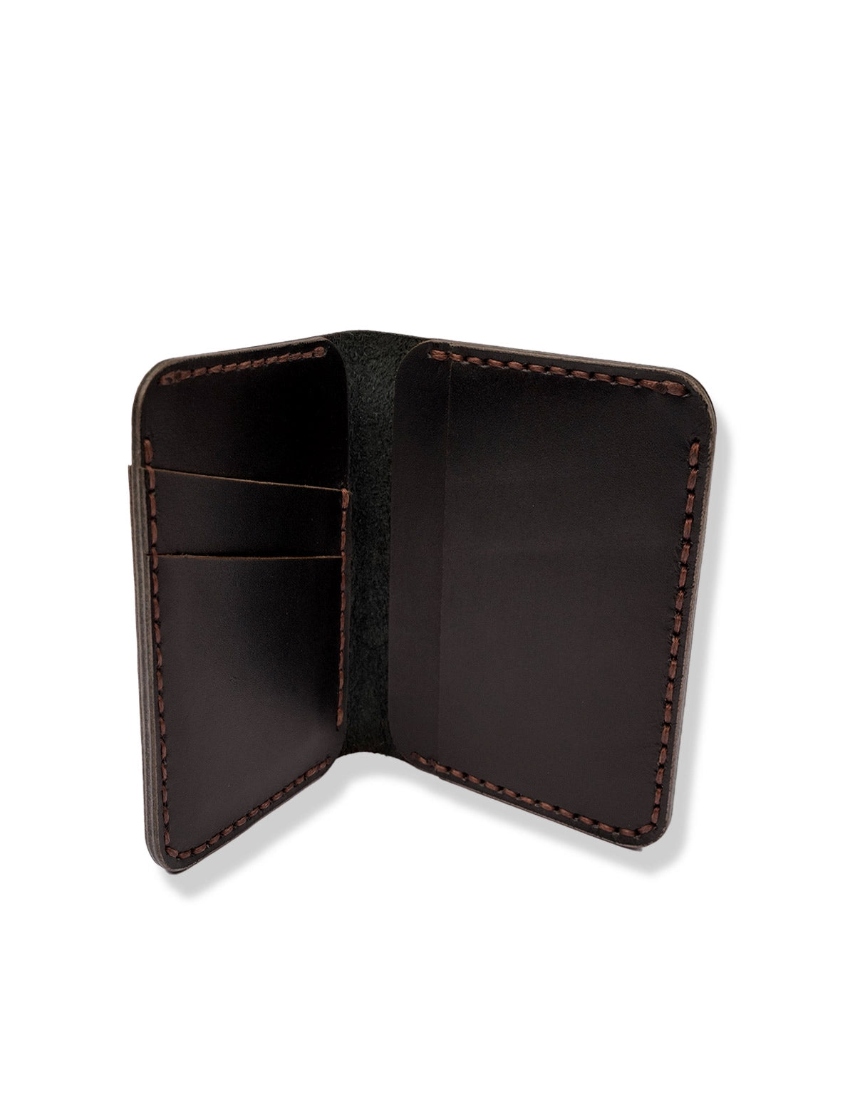 Men’s Dark Brown Leather Wallet – Slim Bifold