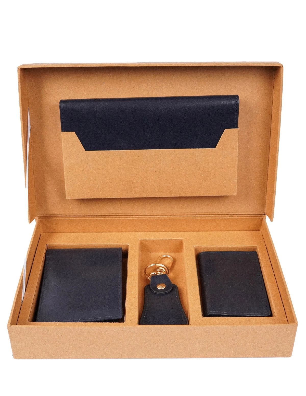 Men’s Black Leather Wallet & Accessories Gift Set | Ecowear