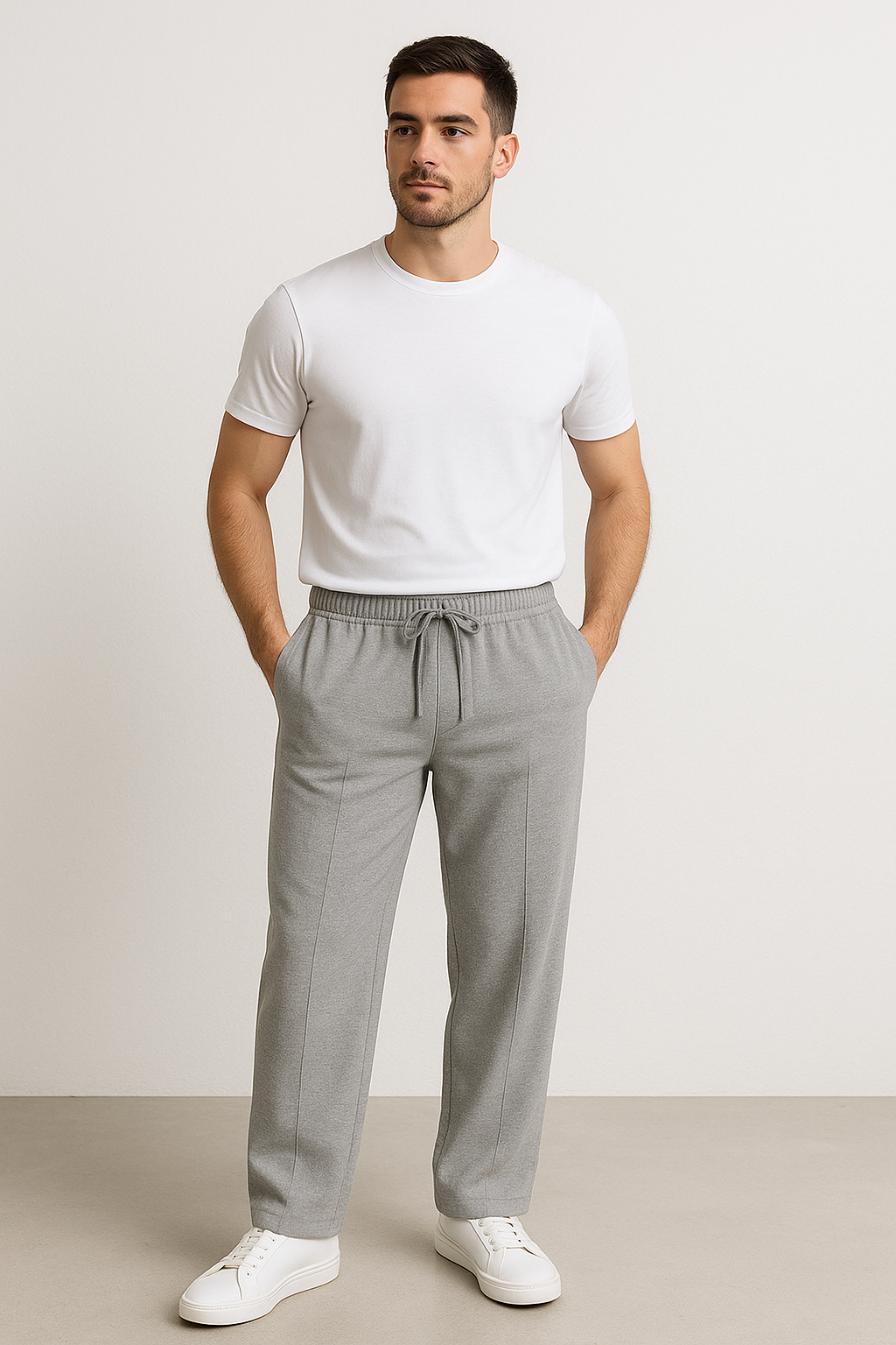 Silver Drift Trousers - Light Grey