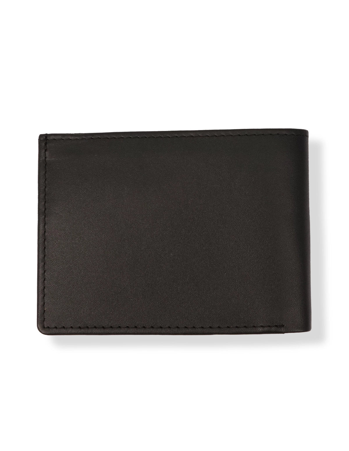 Cow Leather Wallet Black – Slim Bifold with Card Slots