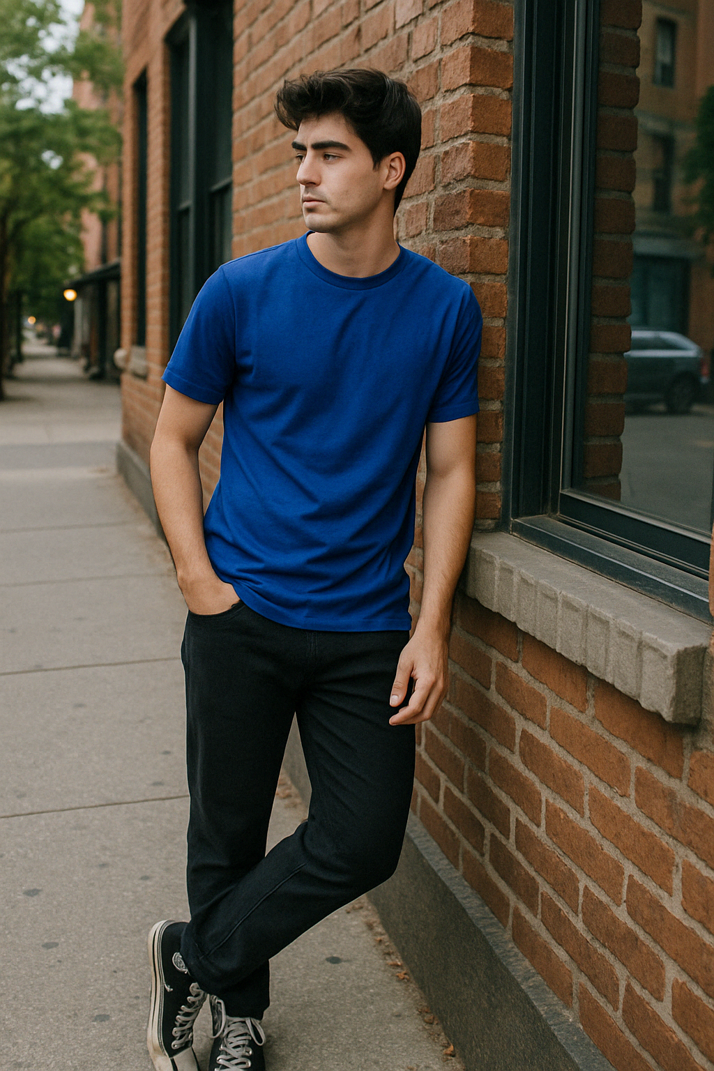 Navy Blue T-Shirt – Regular Fit
