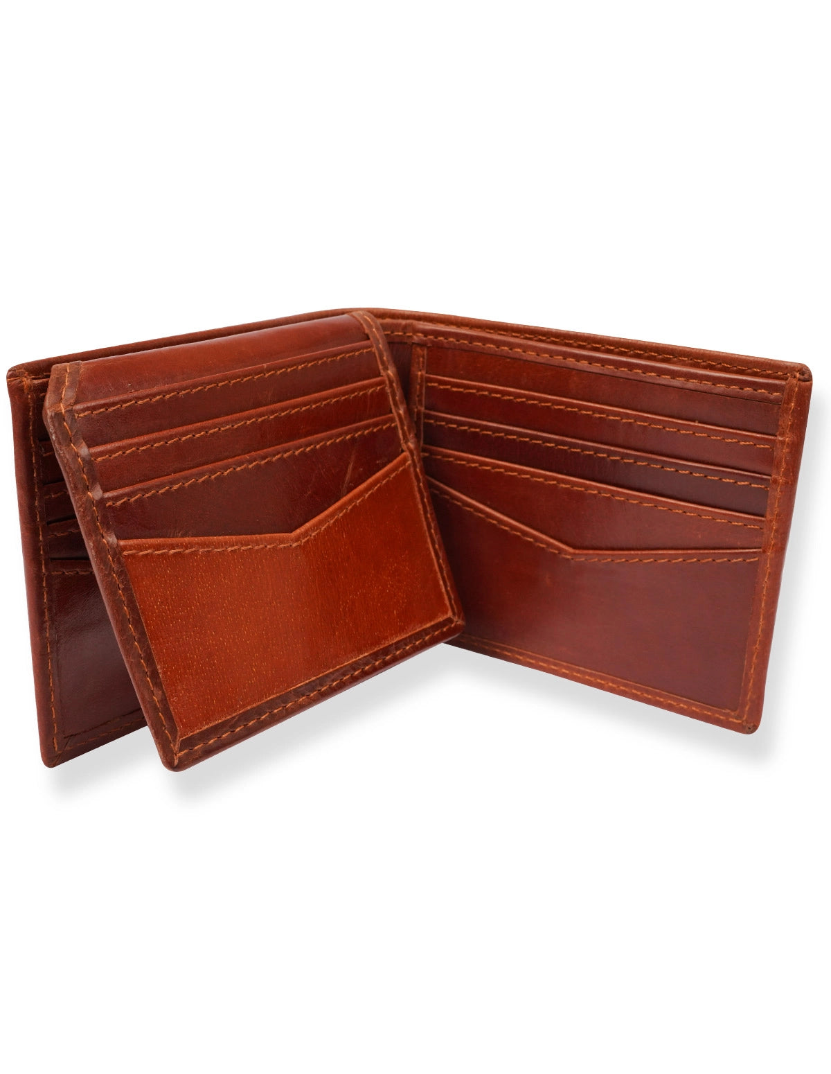 Leather Wallet Tan – Distressed Bifold