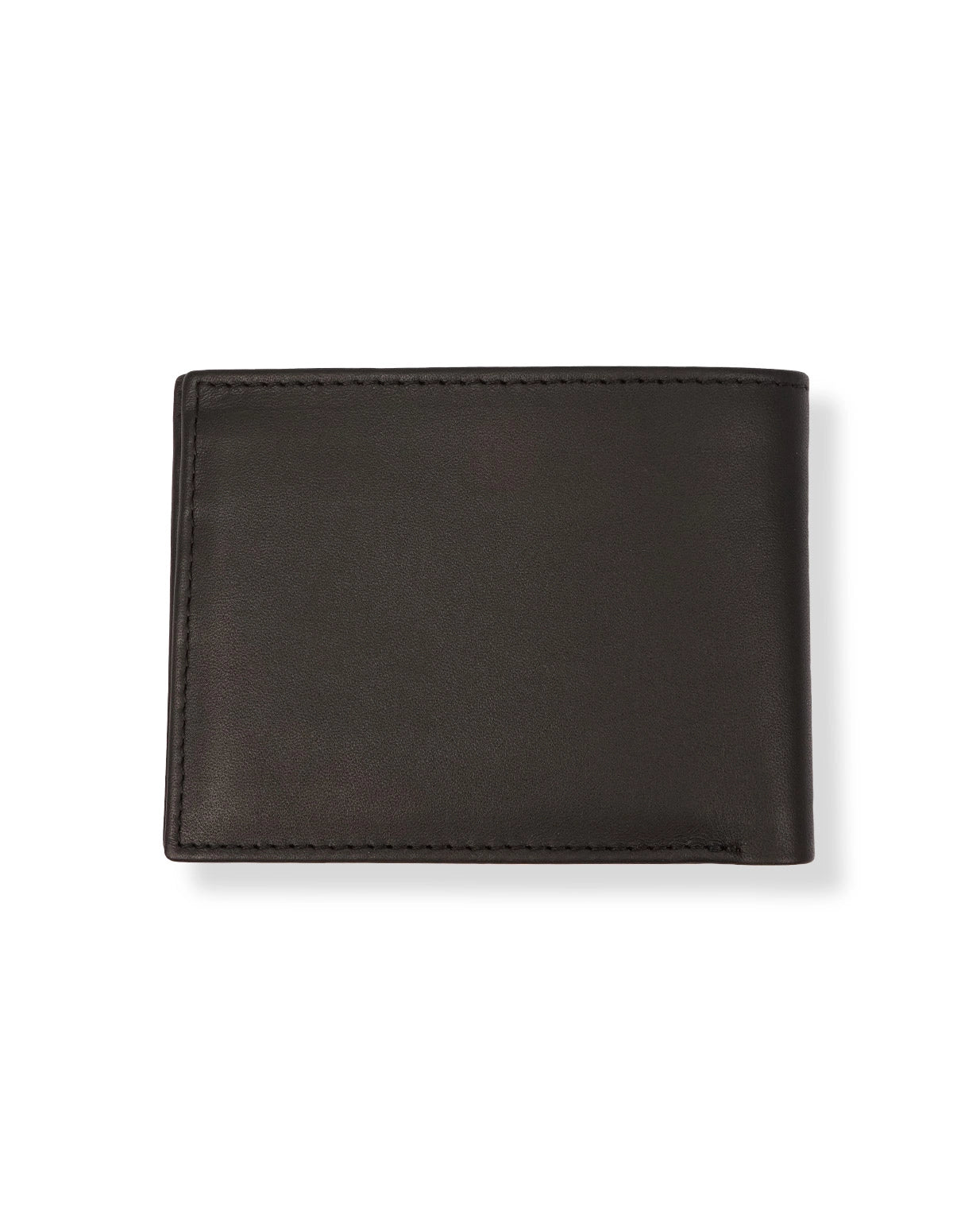 Cow Leather Wallet Black – Bifold with Multiple Card Slots