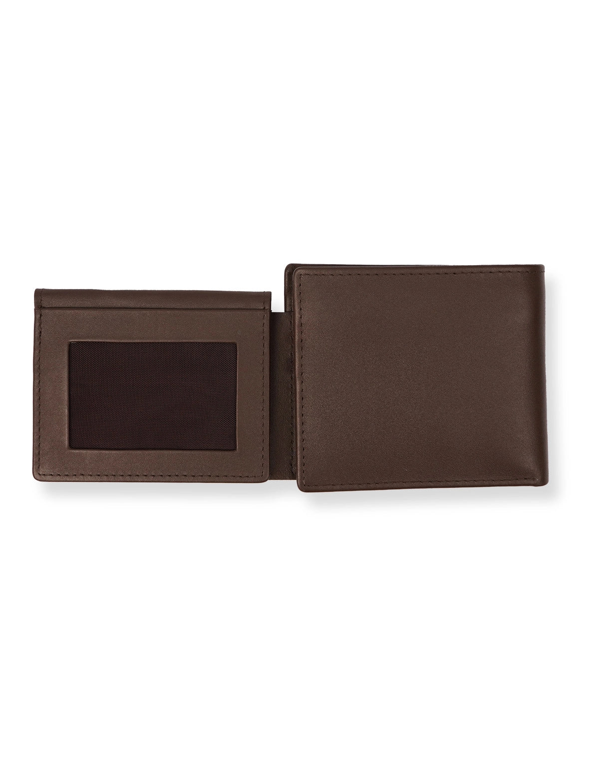 Cow Leather Wallet Brown – Trifold with Multiple Card Slots