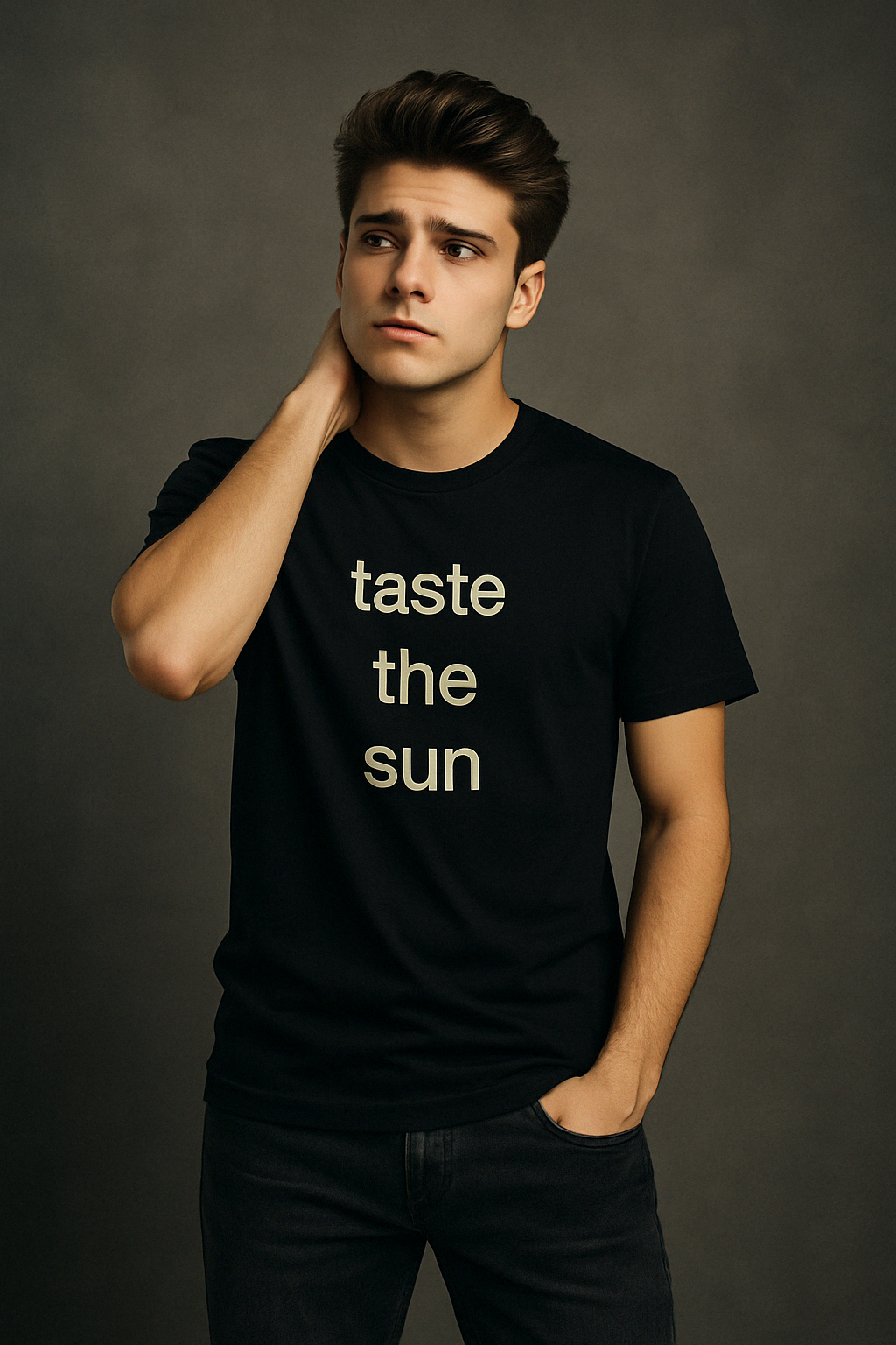 Taste The Sun Black T-Shirt – Regular Fit