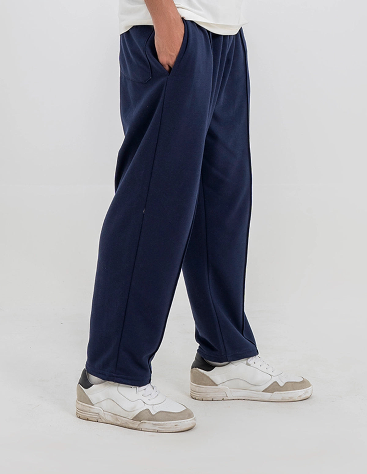 Royal Blue Stitch Trousers - Dark Blue