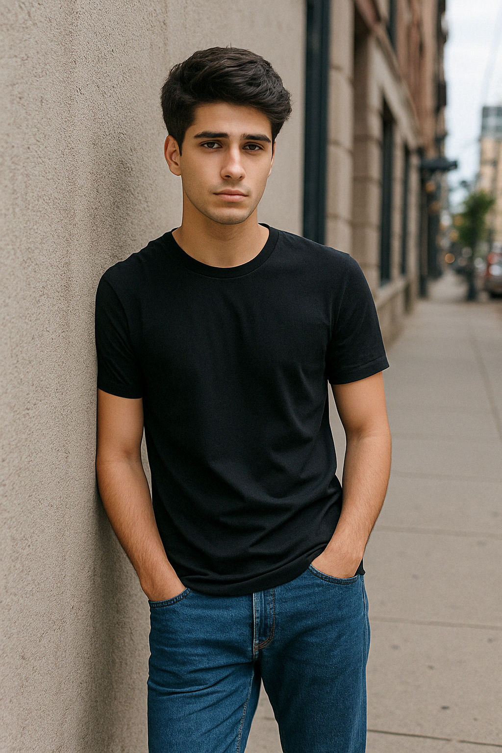 Basic Black T-Shirt – Regular Fit