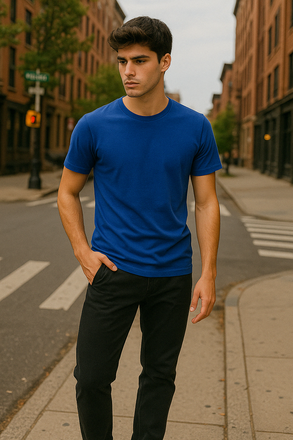 Navy Blue T-Shirt – Regular Fit