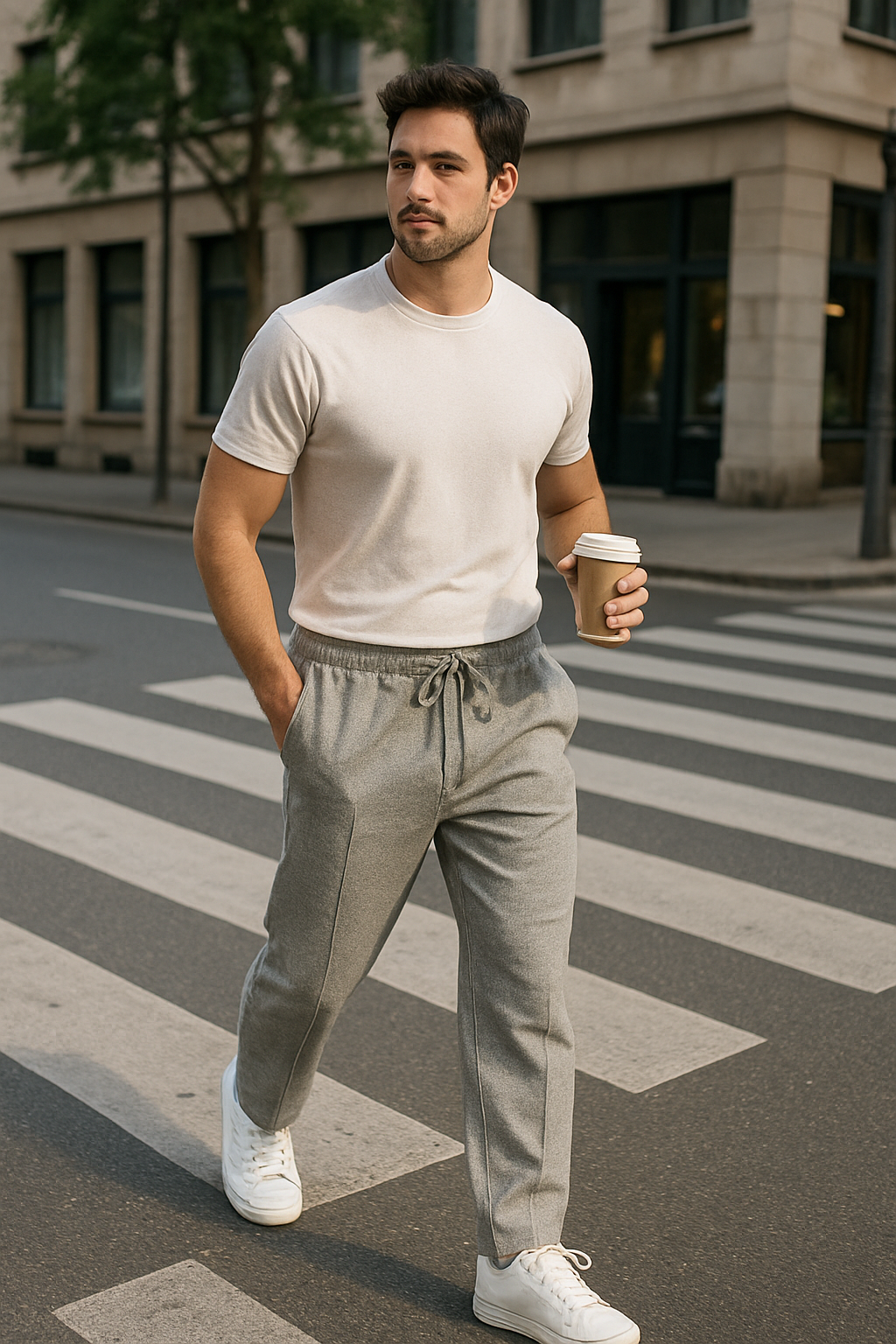 Silver Drift Trousers - Light Grey