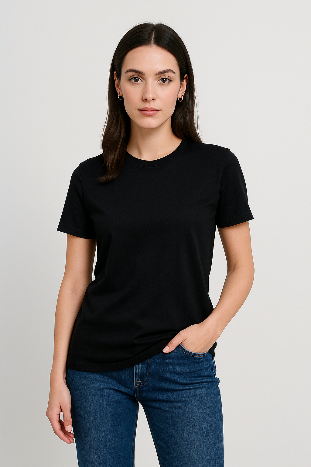 Basic Black T-Shirt – Regular Fit