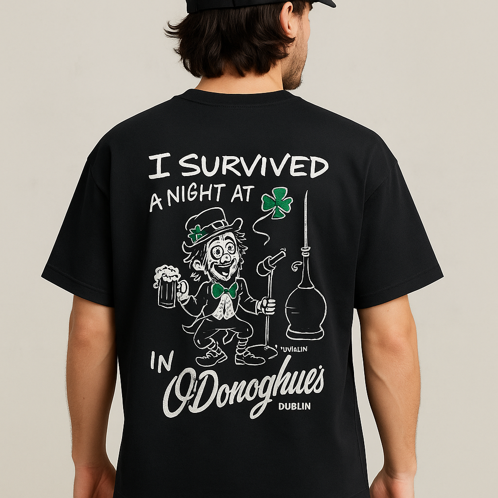 Men’s Down-Shoulder Cotton T-Shirt