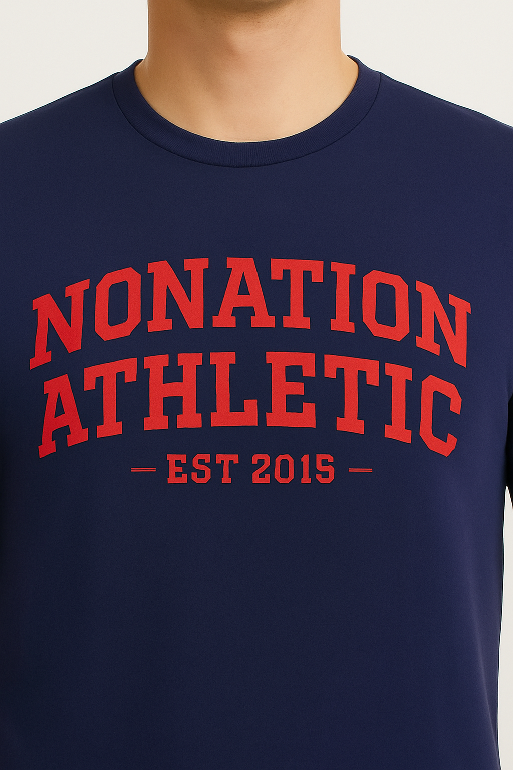 Shadow Leaf Tee – Navy Blue Edition