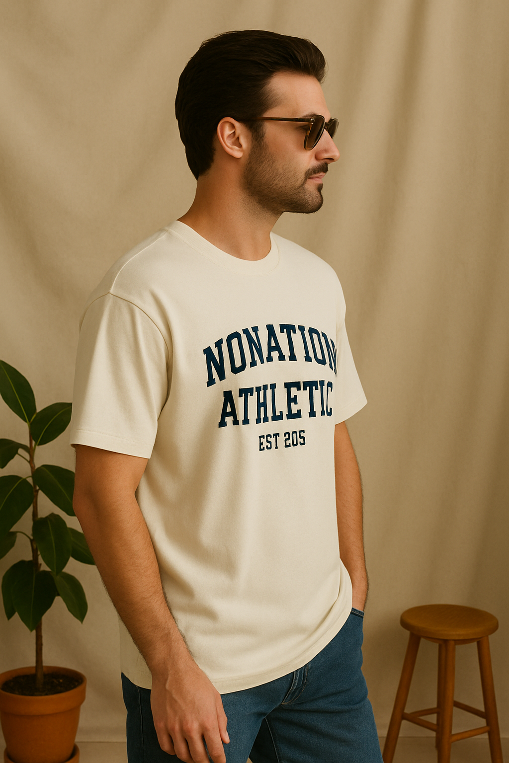 “Varsity Legacy Tee – Cream Edition”
