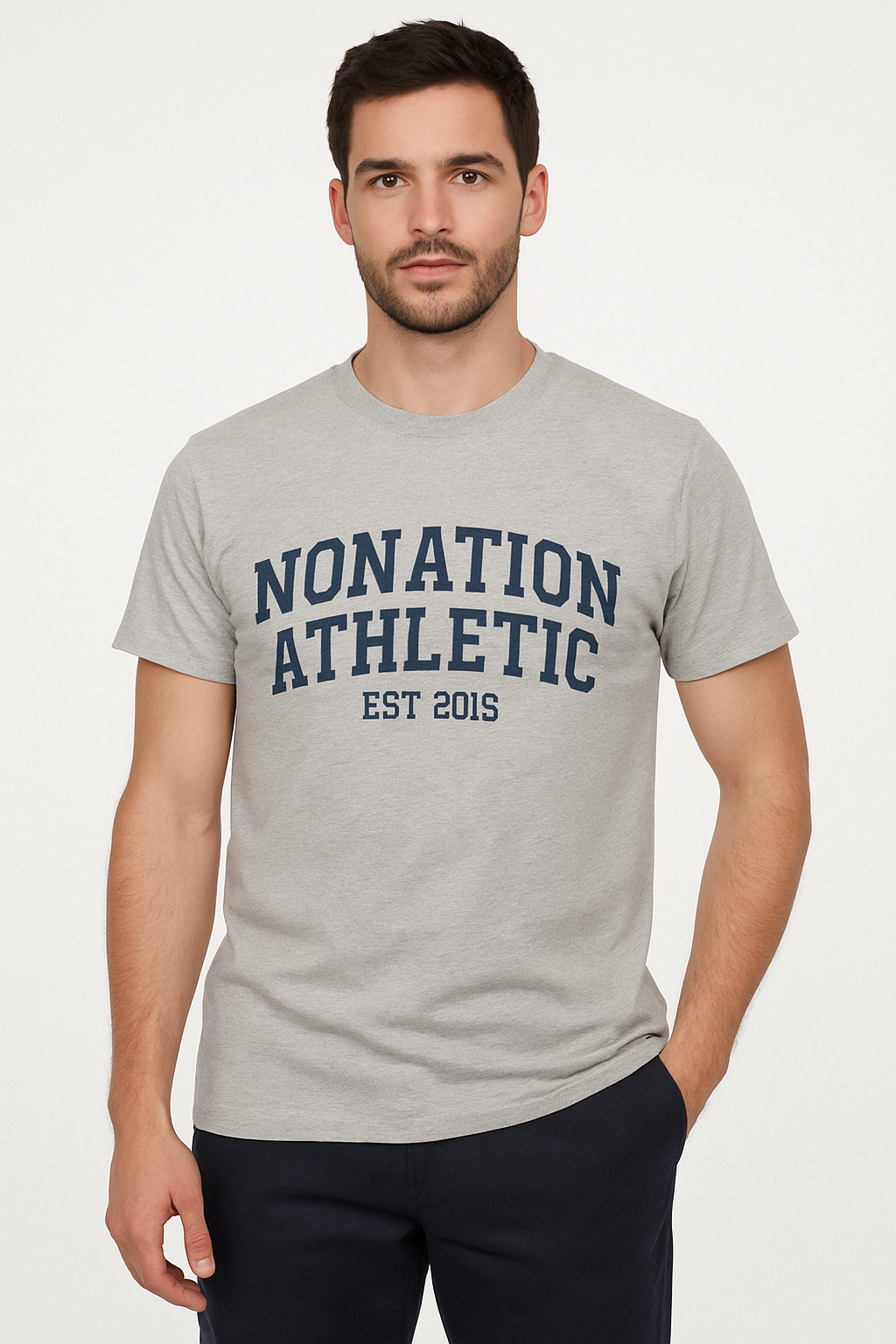 PowderCore Athletic Tee – Heather Gray