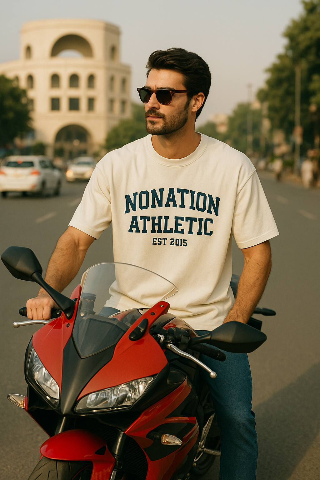“Varsity Legacy Tee – Cream Edition”