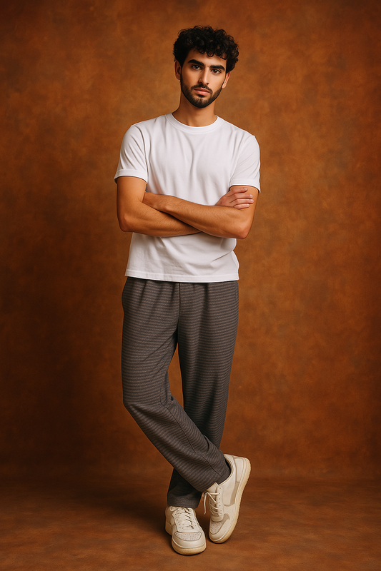Premium Relaxed-Fit Trousers - Breeze Stripe
