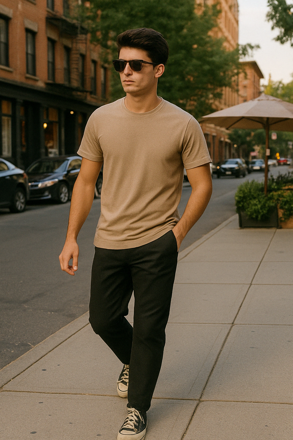 Beige T-Shirt – Regular Fit