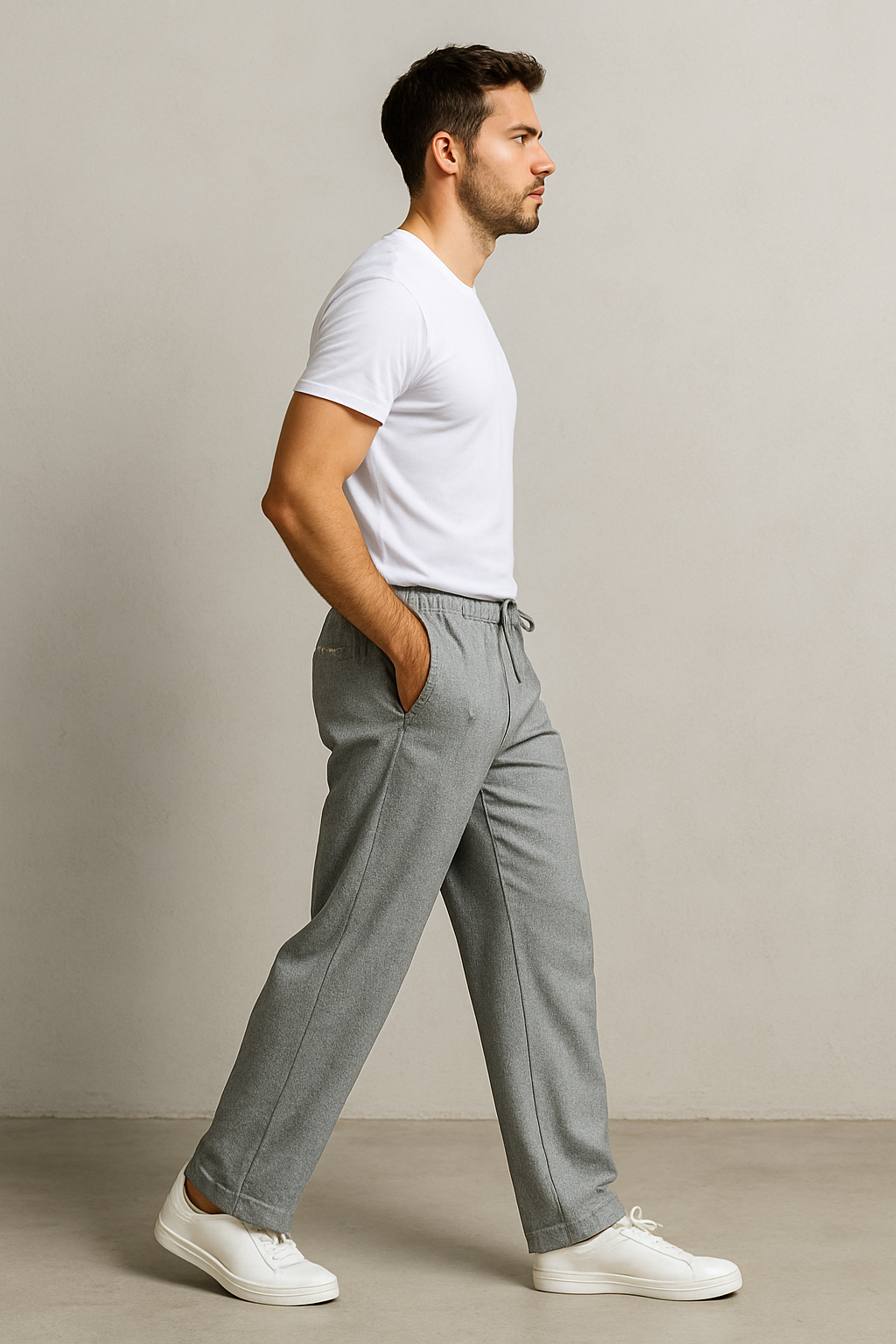 Silver Drift Trousers - Light Grey