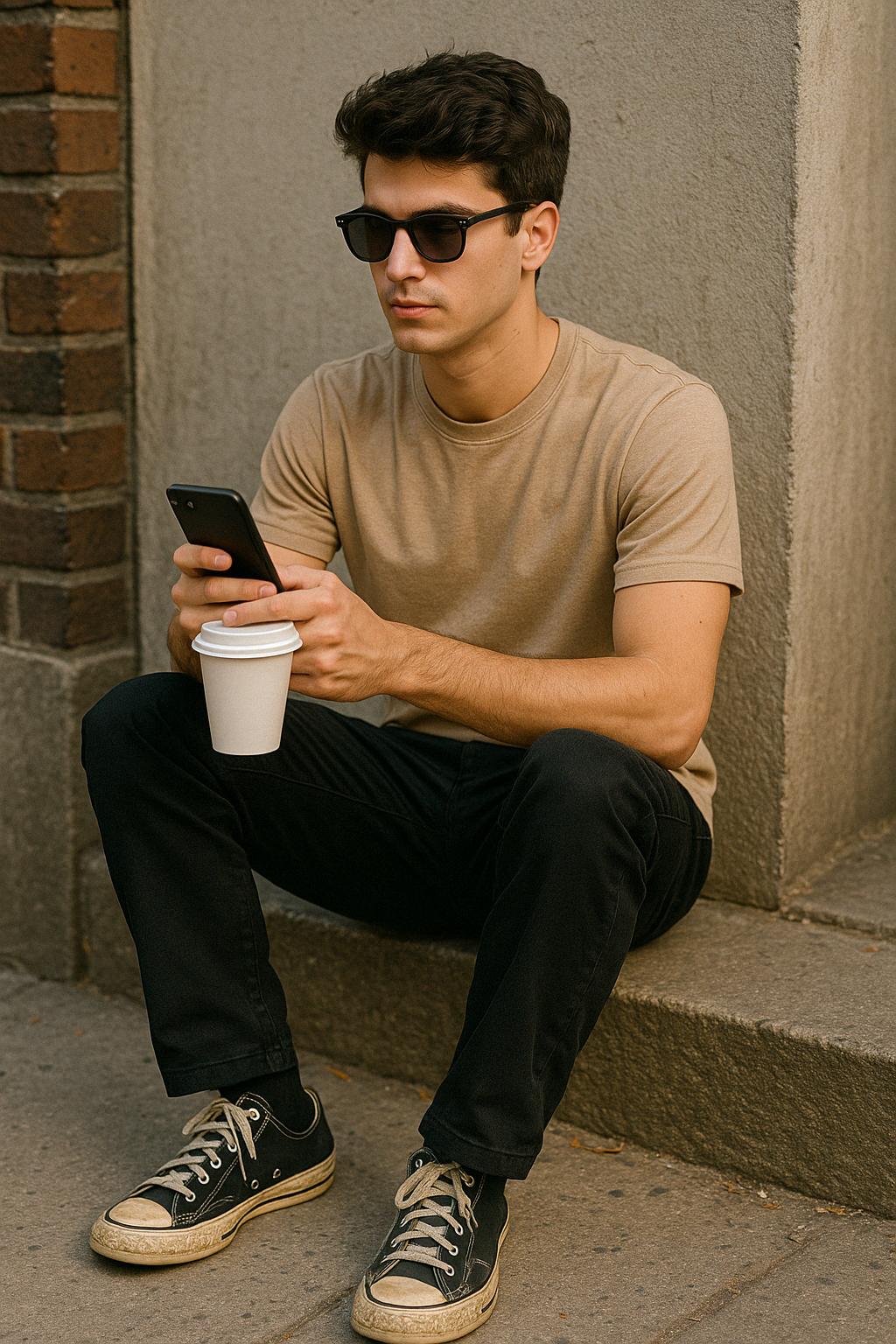 Beige T-Shirt – Regular Fit