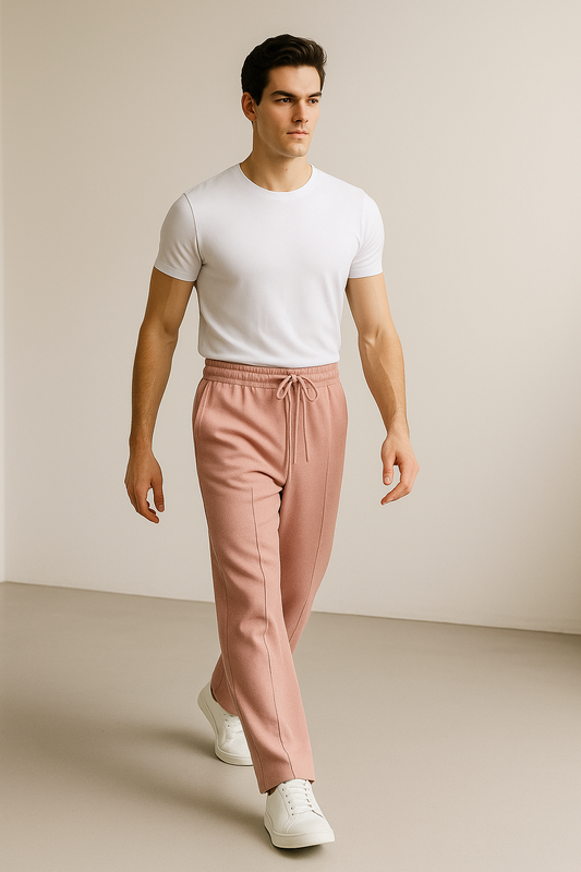 Men’s Tailored Blush Pink Trousers