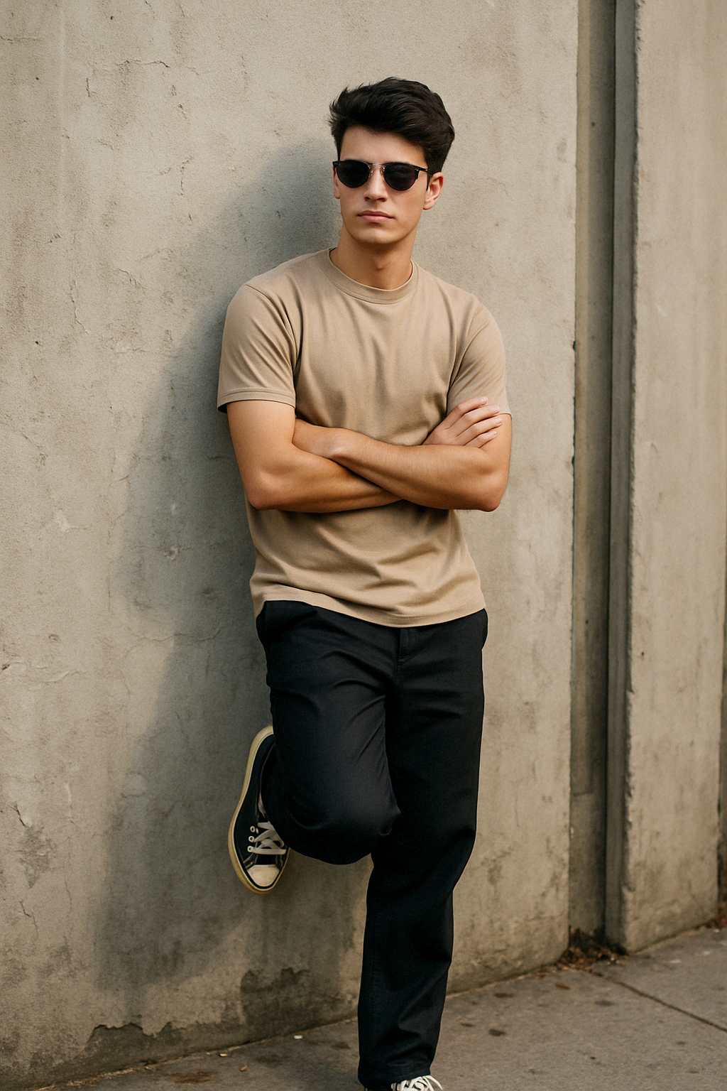Beige T-Shirt – Regular Fit