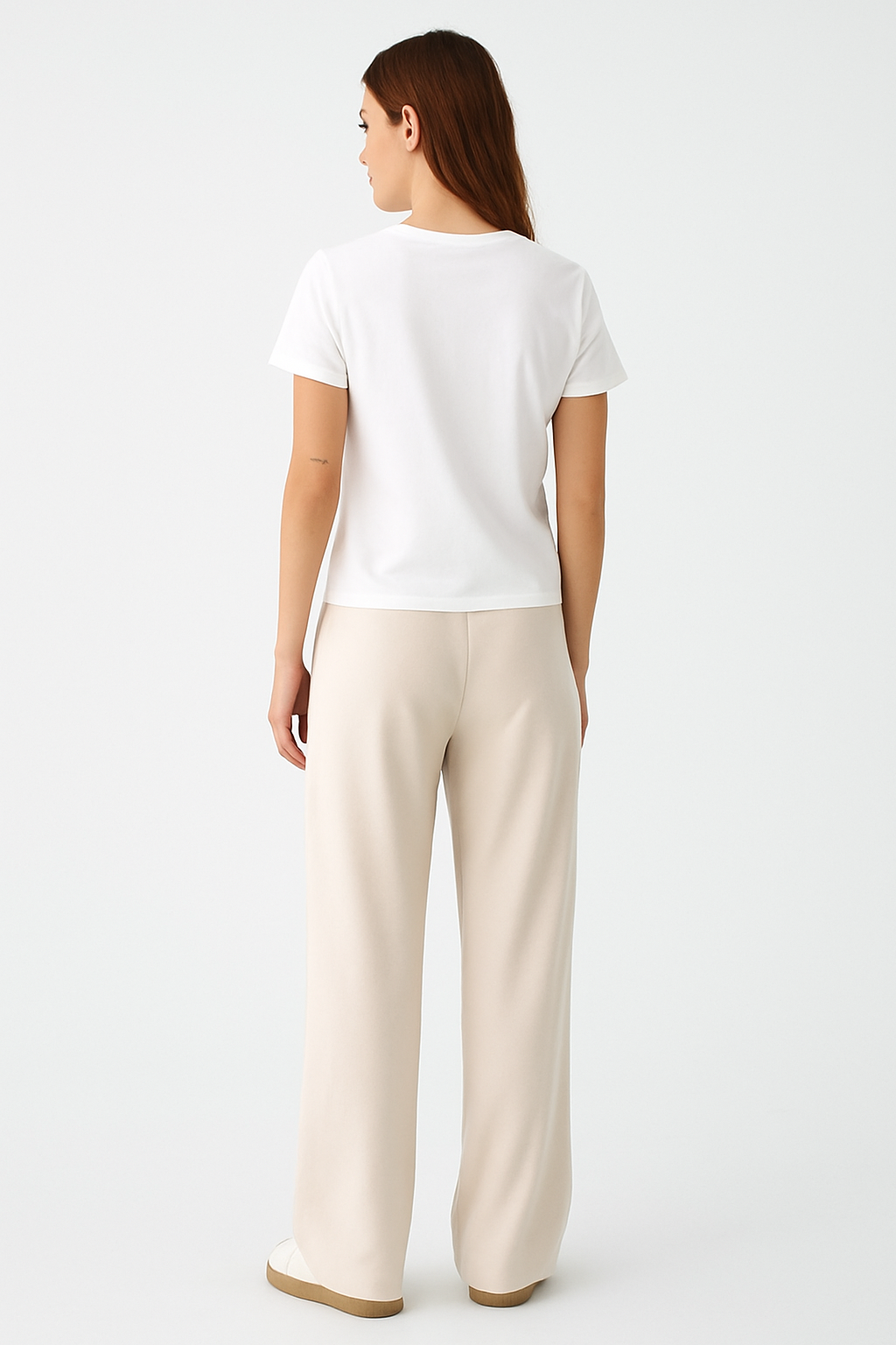 Vanilla Cloud Wide-Leg Trousers - Off-White