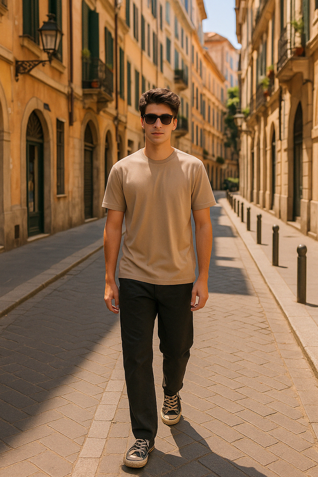 Beige T-Shirt – Regular Fit