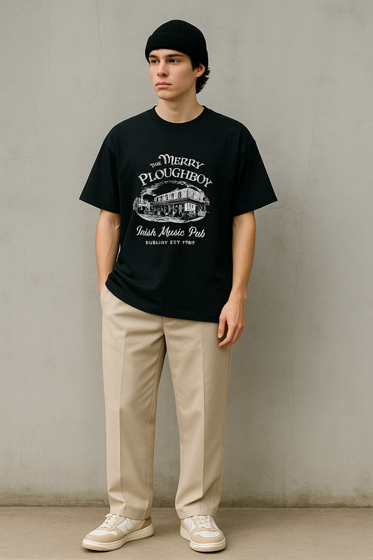 Men’s Down-Shoulder Cotton T-Shirt