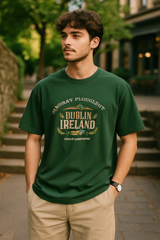 Men’s Down-Shoulder Cotton T-Shirt