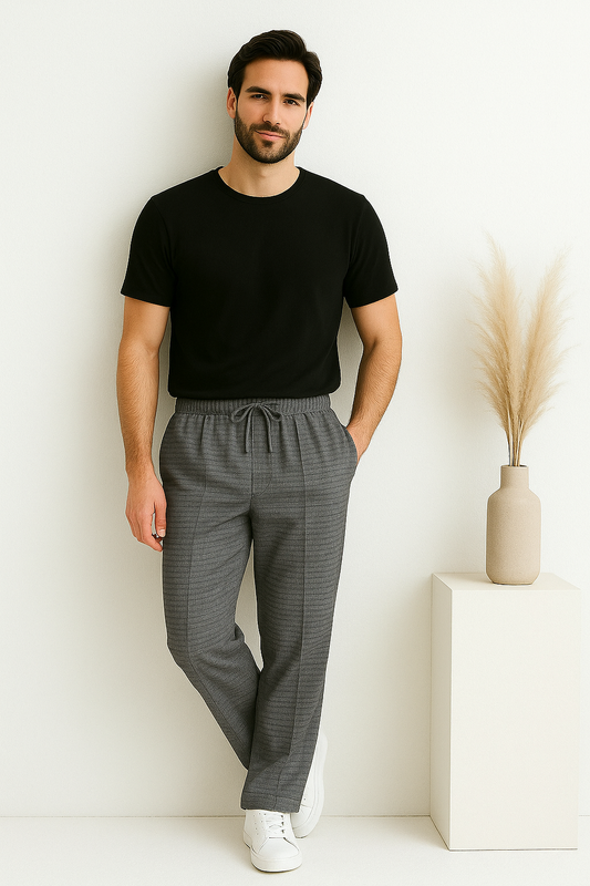 Premium Relaxed-Fit Trousers - Breeze Stripe